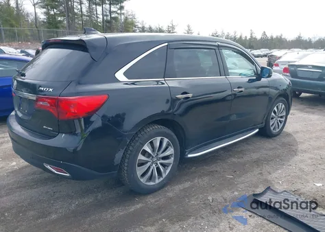 2014 Acura Mdx z USA, uszkodzony, nr VIN 5FRYD4H29EB013843